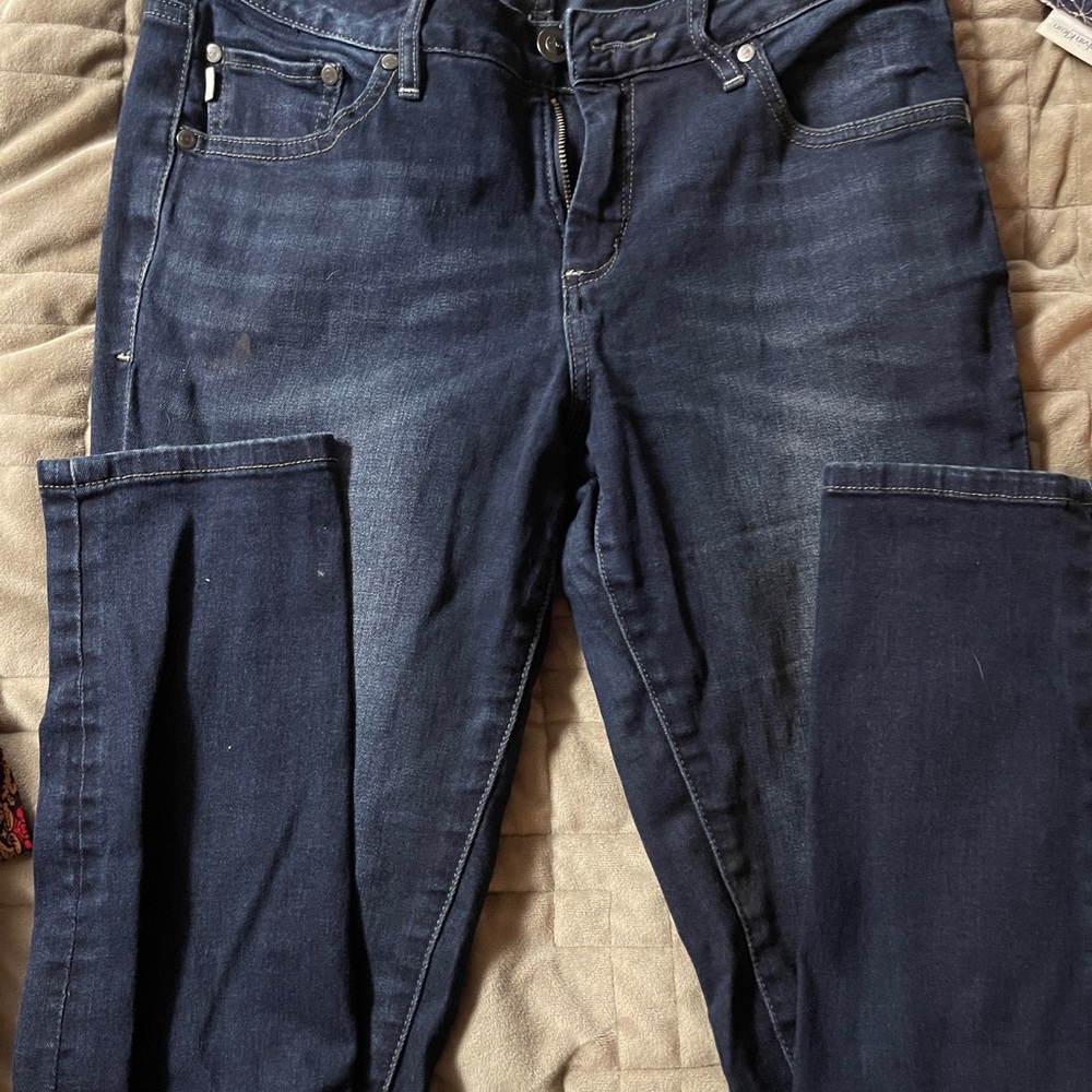 Jag Jeans Mid-rise Dark Blue Women's Skinny Jeans